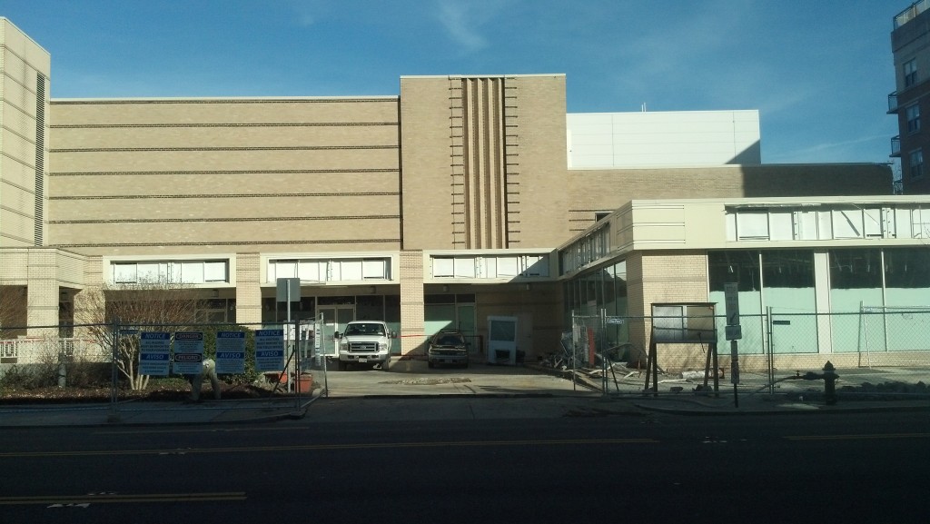 The southern end of Van Ness Square awaits demolition on Dec. 28, 2013.