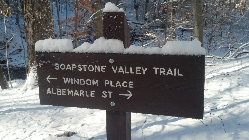 There are very few trail markers in Soapstone Valley.